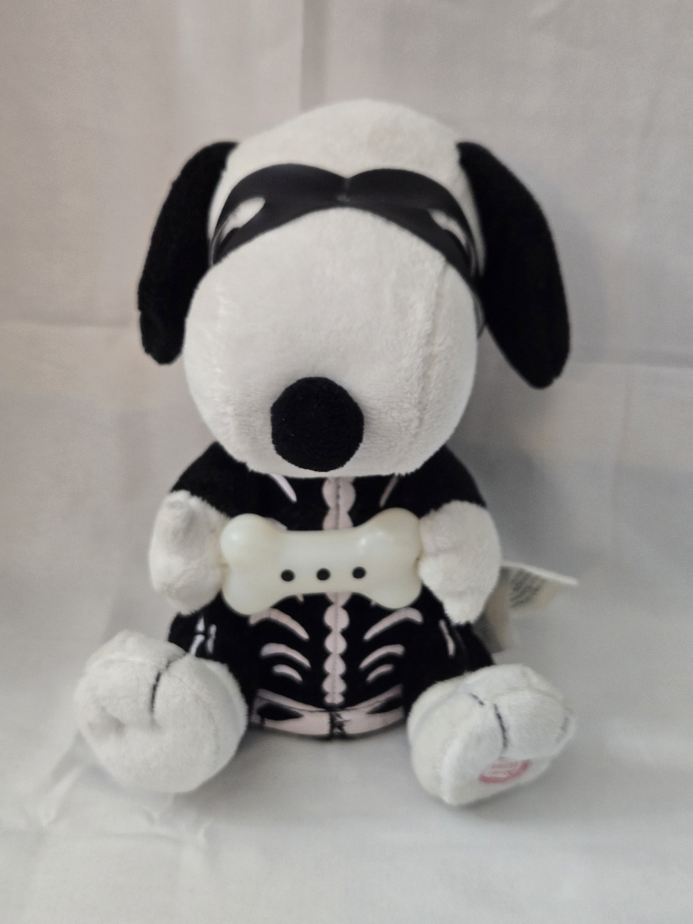 Vintage Gemmy Peanuts Snoopy Halloween Skeleton Animated Plush 1998 NOT WORKING